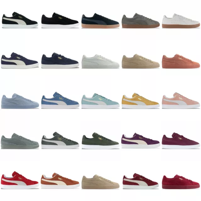 Puma Suede Classic Trainers - Black, Blue, Burgundy, Grey, Navy, Green & More