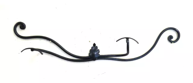 Coat Hangers Vintage Wrought Iron Hanger Wall 2 Hooks Old CH7