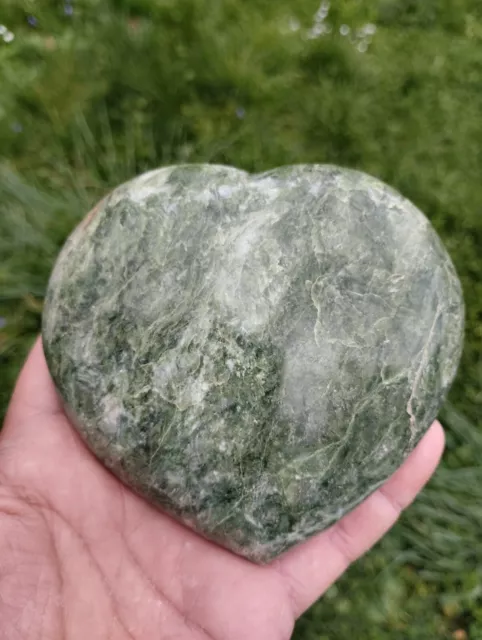 Natural Stone Heart Shape Chrysoprase