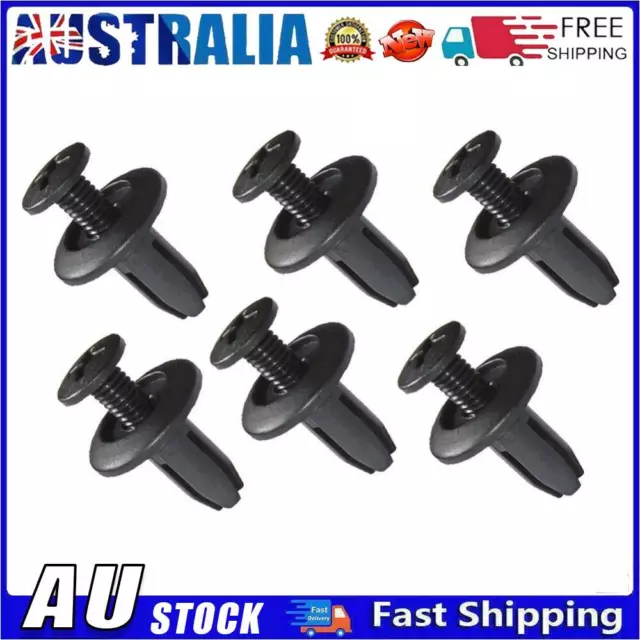 50pcs Black Car Mudguard Skirt Retainer Clips Practical for Honda 90683-SA5-003