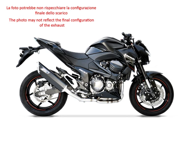 Exhaust Zard Short Stainless Steel Racing Kawasaki Z 800 E 2013 - 16