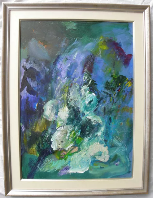 Ernesto TRECCANI (Milano 1920-2009) NEVE A MACUGNAGA cm 70x50 OLIO su TELA 2000