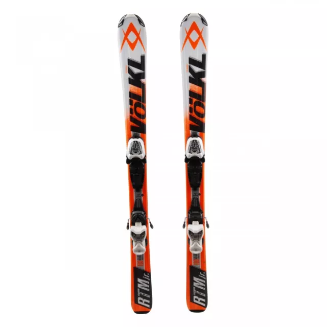 Gebrauchte Ski Junior Völkl RTM JR + Bindungen - Qualität A - 100 cm