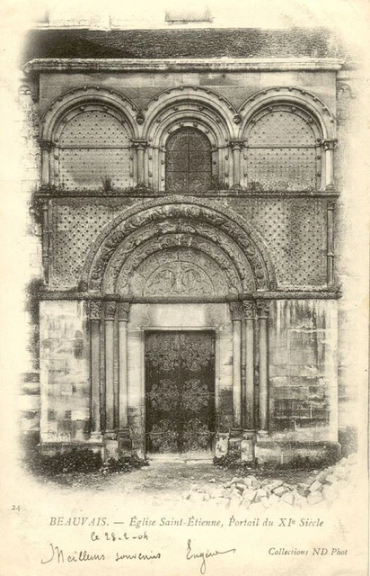 cpa BEAUVAIS 24 église saint étienne