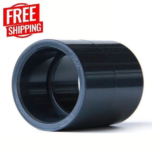 PLAIN STRAIGHT UPVC Coupling Socket Connector Pressure PVC - 15mm (1/2 ...