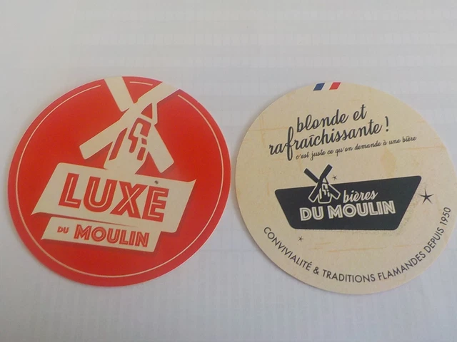 1 SOUS BOCK  BIERE LUX MOULIN   BRASSERiE 3 MONTS