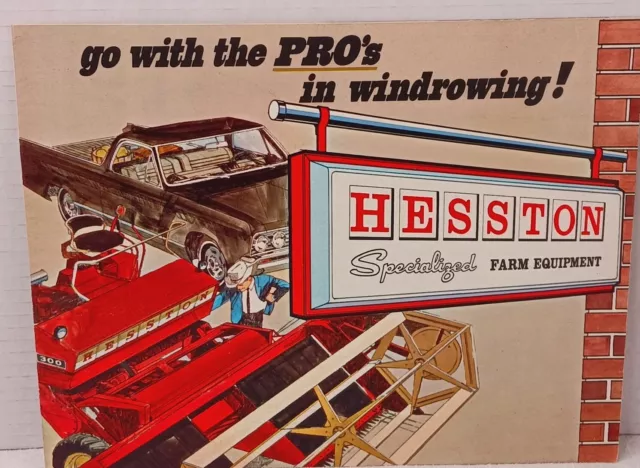 Vintage 1970s Advertising Hesston Specialized Farm Equipment Mailer