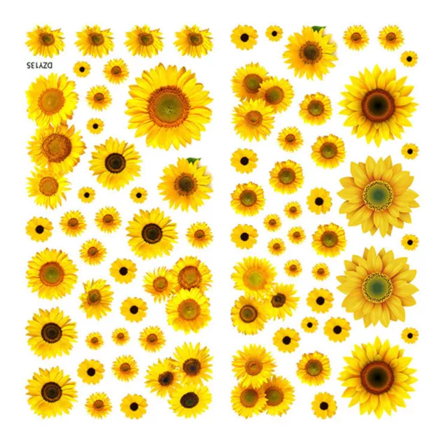Sonnenblumen-Aufkleber PVC Wandaufkleber Für Kinderzimmer Kindergarten-Tapete