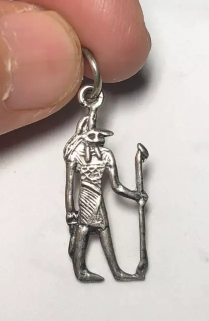 Hand Made EGYPTIAN STERLING SILVER God SET Charm/Pendant