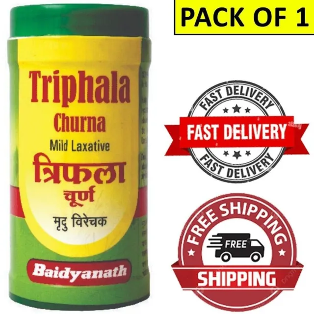 Baidyanath Triphala Powder Churna 50g Relieves Constipation, Acidity, Gas Relief