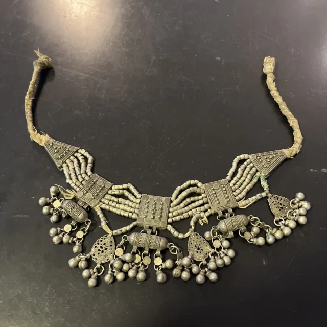 Silver Tribal Necklace From Yemen