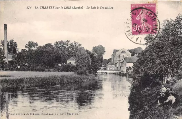 Cpa 72 La Charite Sur Le Loir Le Loir A Crousilles