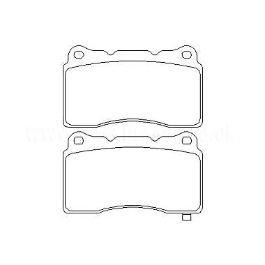 Brembo Front 4 Pot Brake Pads For: Mitsubishi Lancer Evolution 6 VI 99-00