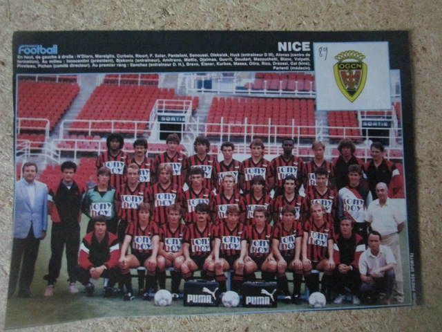 Poster Géant Équipe De France Euro 1992 - Page Football Vintage