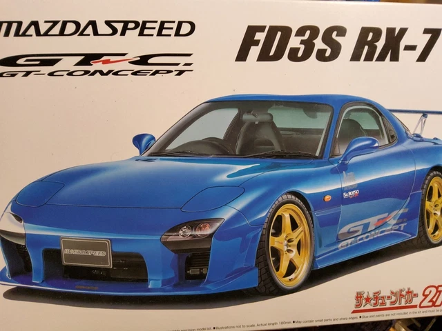 Kit Maquette AOSHIMA Mazda RX-7 FD3S USA CUSTOM - Échelle 1/24, Réf 3563