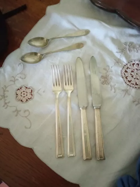 Servizio di posate vintage per 6 dolce/frutta