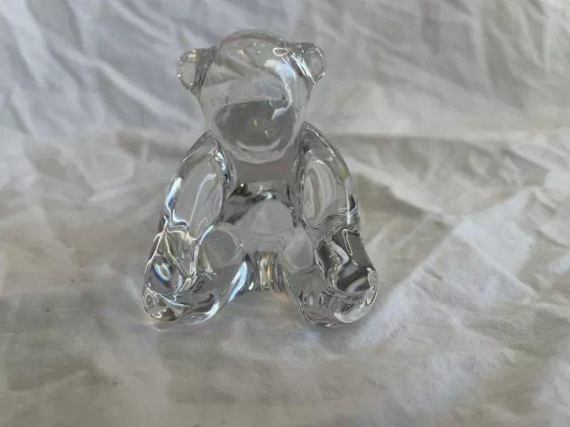 Baccarat Figurine Teddy Bear Crystal FRANCE Beautiful 😍