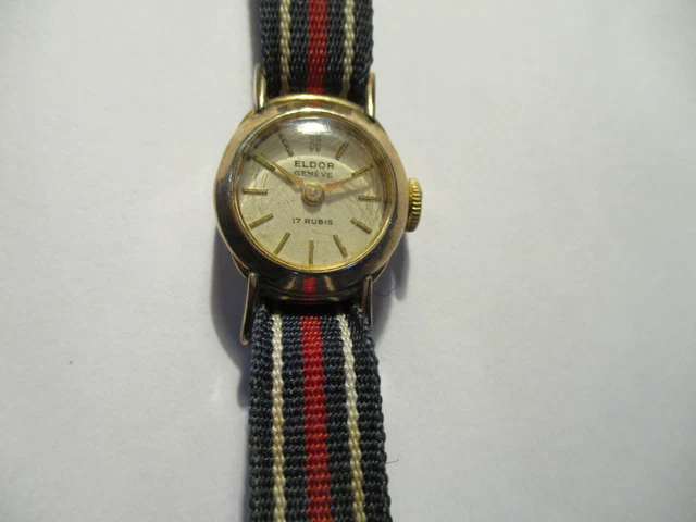 MONTRE ELDOR GENÈVRE 17 rubis plaqué or EUR 10,00 PicClick FR
