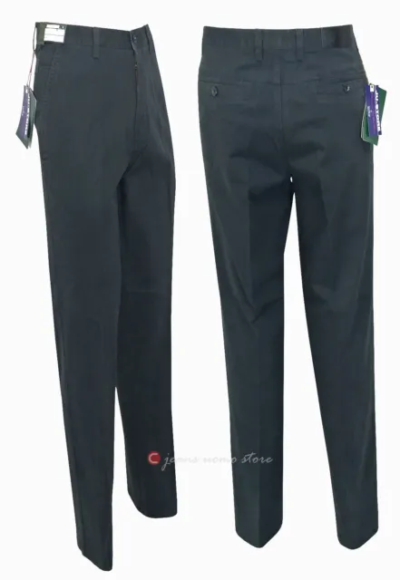 Pantalone uomo stile elegante invernale cotone elasticizzato pesante  tg 46 a 60 3
