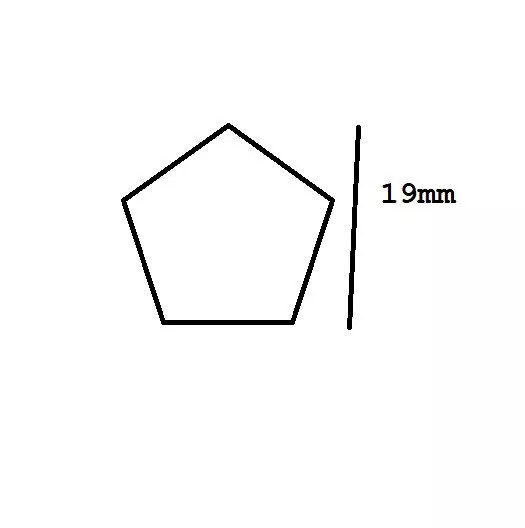 Clé de Verre Pentagonal De 19mm pour Pinces Vanne de Frein Type Bendix 2