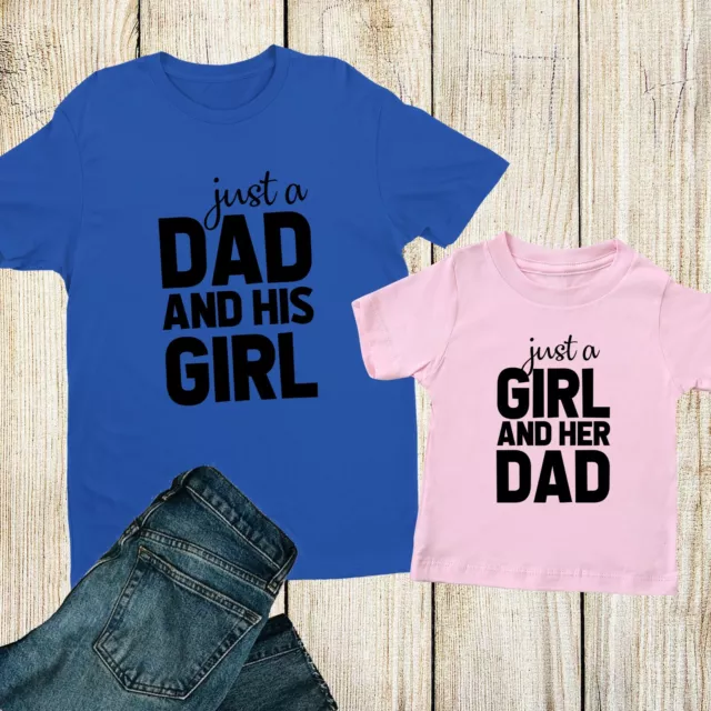 T-shirt abbinata papà e ragazza festa del papà papà e figlia magliette regalo abbinate