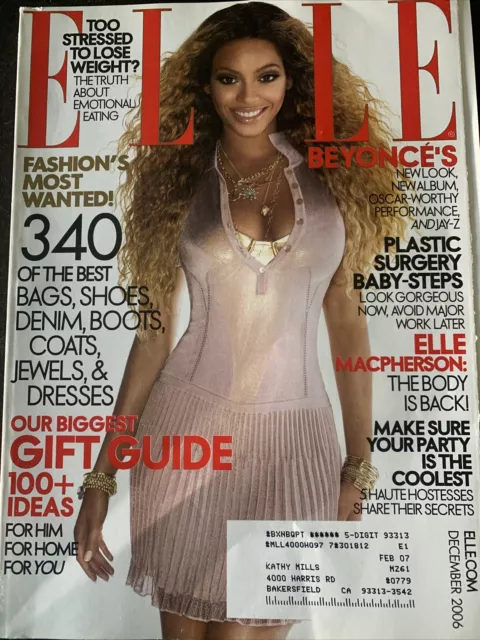 2006 Dec Elle Magazine - Beyonce Knowles - Ii 7248