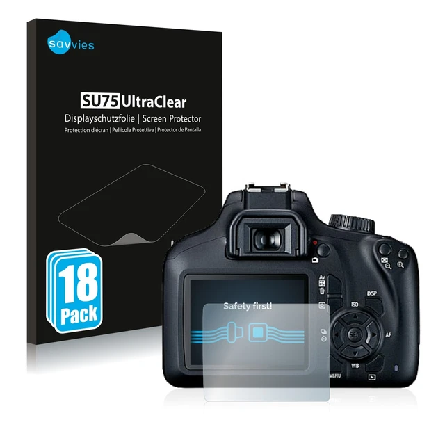 AtFoliX Película Vidrio Para Canon EOS 4000D 9H Armadura Protectora