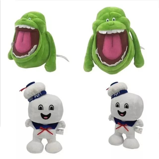 Marshmallow Man and Slimer Ghostbusters 3 Stay Puft Stuffed Plush Toy Doll Gifts