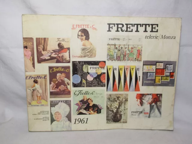 FRETTE Telerie Monza - Catalogo n. 126 / 1961 -Biancheria Asciugamani PUBBLICITà