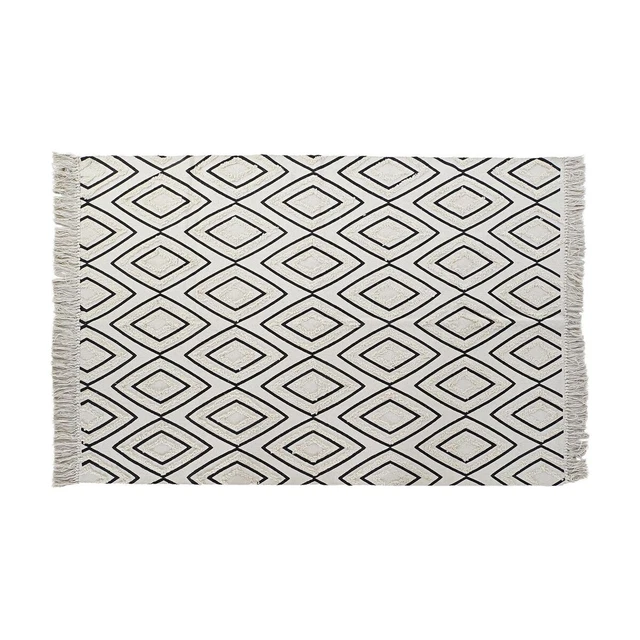 Tappeto DKD Home Decor Nero Bianco (120 x 190 x 0,7 cm)