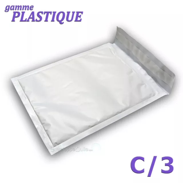 200 Enveloppes à bulles PLASTIQUE C/3 - 150x210mm