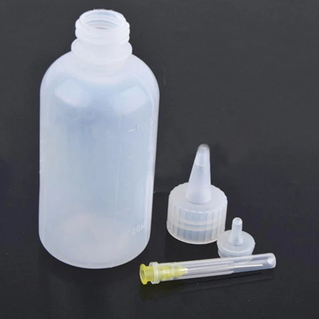2 pcs Tip Bottle Liquid Flux Dispenser Oil Solvent Appli H. Dropper I9U8