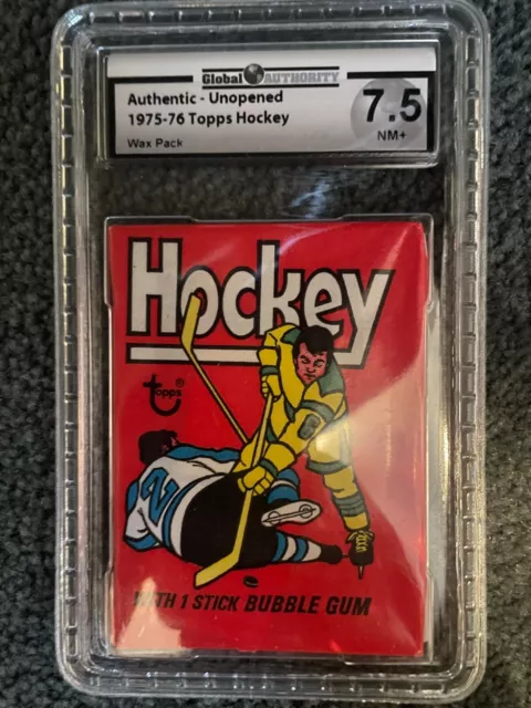 1975-76 Topps Hockey Sealed Wax Pack GAI 7.5 NM+