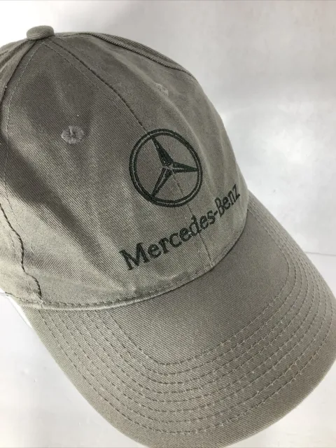 Mercedes Benz®️Embroidered Adjustable Strap HatCap~ Olive Green