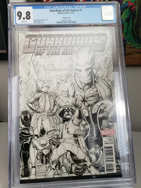 Guardians Of The Galaxy #1 CGC 9.8, 1st Kitty Pryde Star Lord, Art Adams Sketch