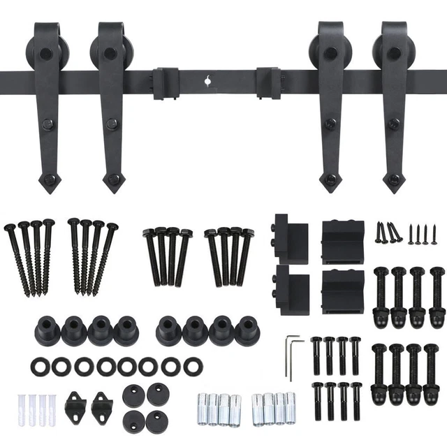 Schiebetürsystem Set Schiebetürbeschlag Laufschienen Türführung für Schiebetüren