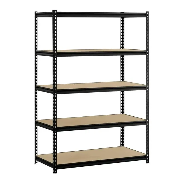 5 Shelf Heavy Duty Metal Muscle Rack Garage Shelving Storage 48"W x 24"D x 72"H