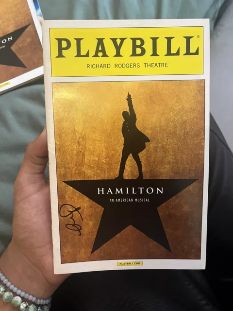 Hamilton Opening Night Signed Playbill