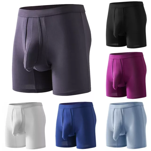 Mens Underwear Separate Ball Pouch Breathable-Comfort Sport Boxer Trunks Shorts 2