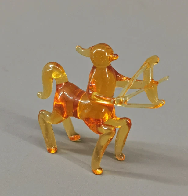9912181-x Vetro Figura Segno Zodiacale Sagittario 4-6cm Soffiato Bocca