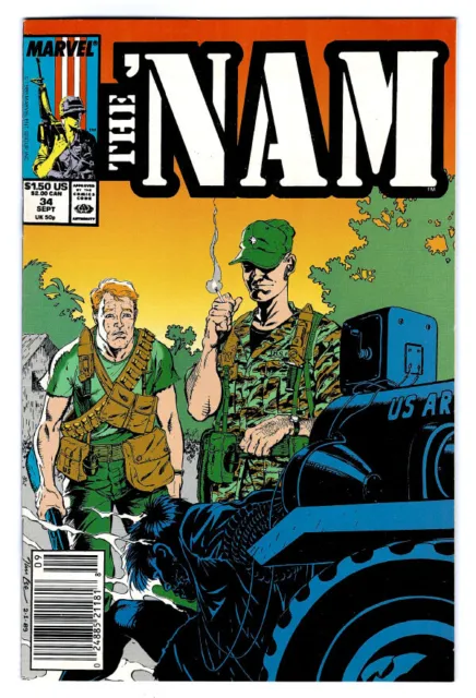 THE 'NAM #34 in NM- condition a 1989 Marvel war comic