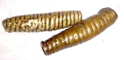 African Trade Beads Brass Cylinder