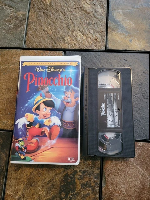 Walt Disney's PINOCCHIO 60th Anniversary Edition VHS #18679 (1999) Clamshell 