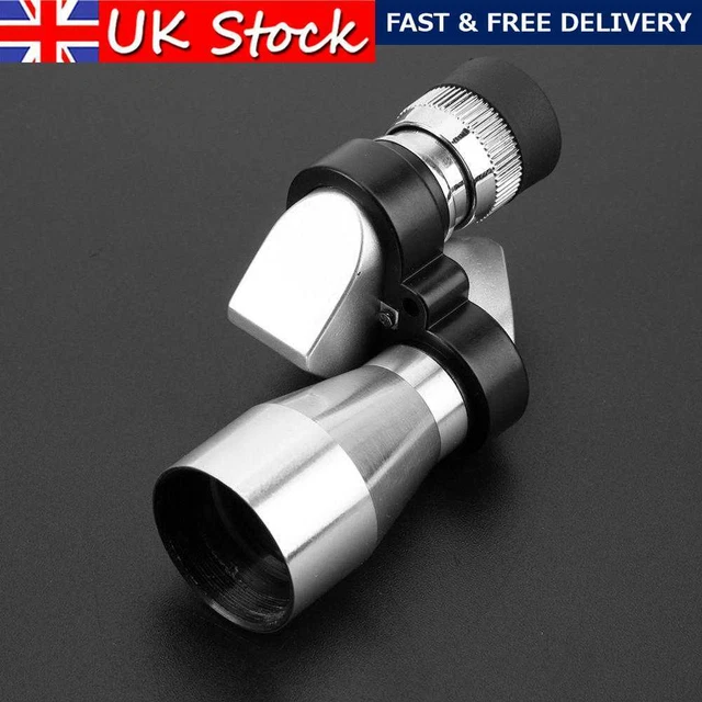 8x20 Mini Corner Binoculars HD Pocket Monocular Outdoor Telescope (Silver) #F