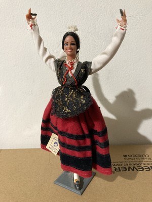 10" Vintage Marin Chiclana Spanish Doll Asturiana Flamenco Dancer