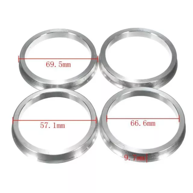 BAGUES DE CENTRAGE aluminium pour jantes alu 64 mm / 72 mm / 8  anti-vibration EUR 2,90 - PicClick FR