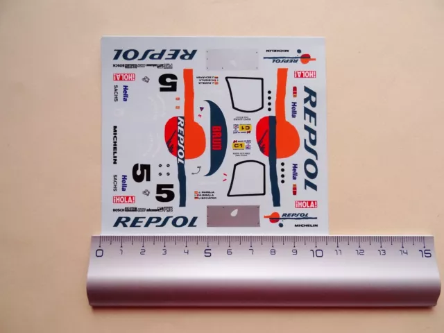 DECAL 1/32 SLOT PORSCHE 962C REPSOL BRUN n°5 LE MANS 1988 PAREJA SIGALA SCHAFFER