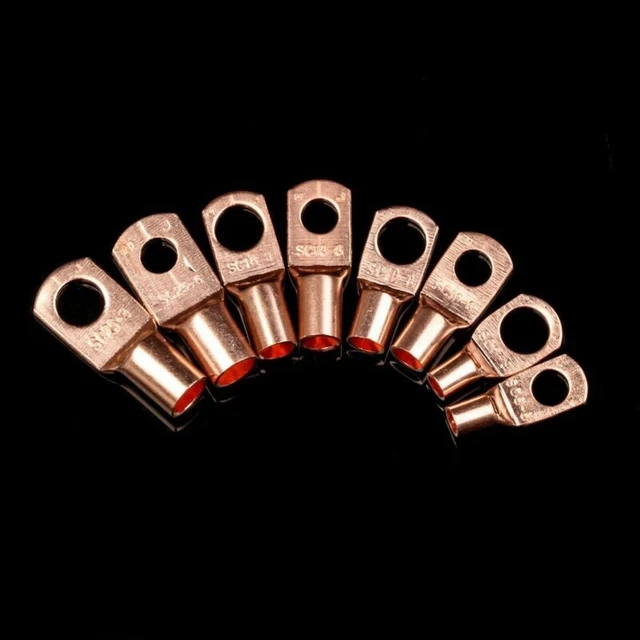 Herramientas terminales de anillo de cobre conectores de cable de engarce suministros de repuesto