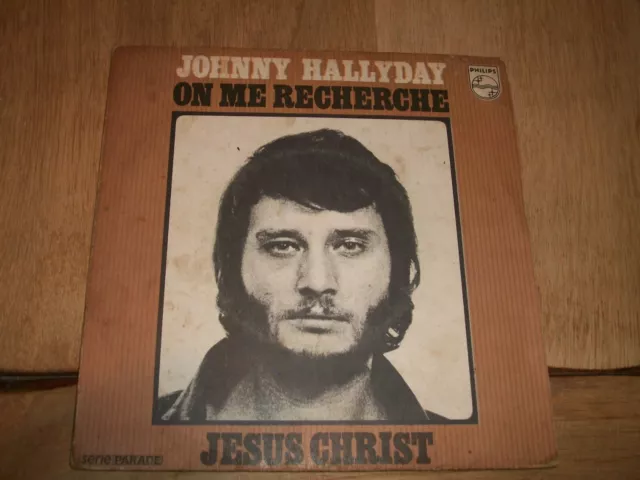 Vinyle 45 tours sans pochette-Johnny Hallyday-Jésus Christ