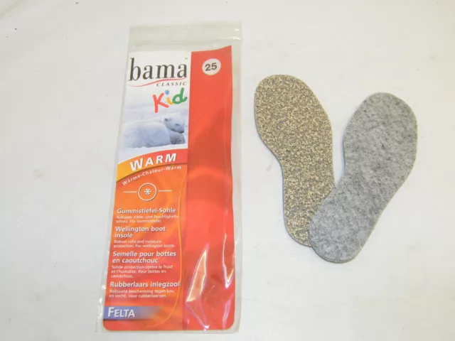 BAMA Sz. 28 Felta Kid Warm Children Rubber Soles Cold &feuchtigkeitsschutz